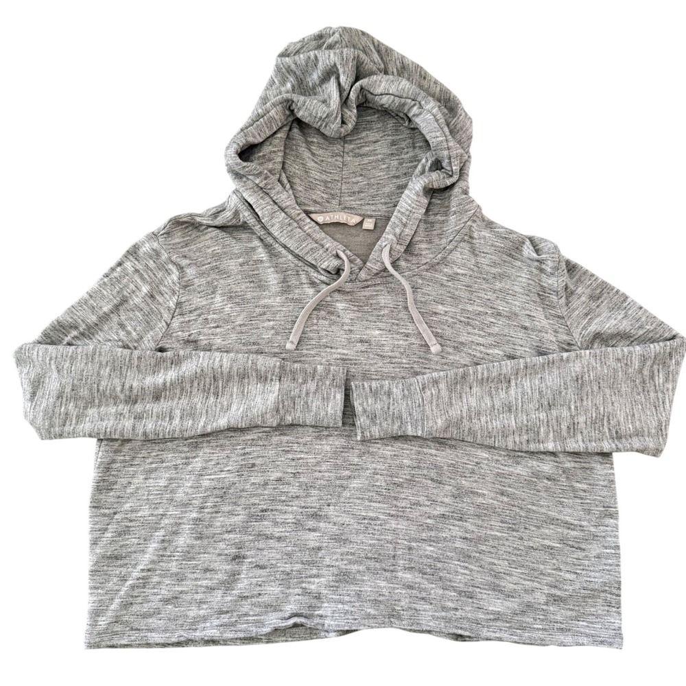 Athleta Hoodie Sweatshirt Pullover Cropped Drawstring Lightweight XS